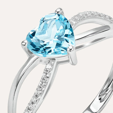 Anello Solitario Amélie Oro Bianco Topazio Cubic Zirconia Stroili 1414207