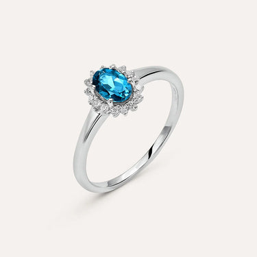 Anello Solitario Kate Amélie Oro Bianco Topazio Cubic Zirconia Stroili 1414427