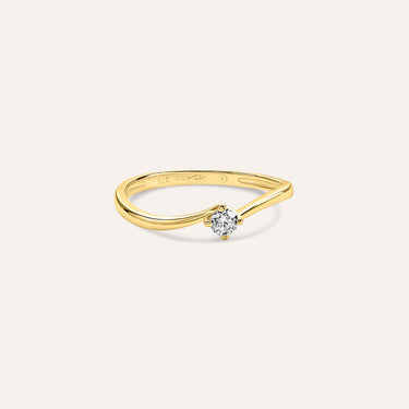 Anello Solitario Claire Oro Giallo Cubic Zirconia Stroili 1414576