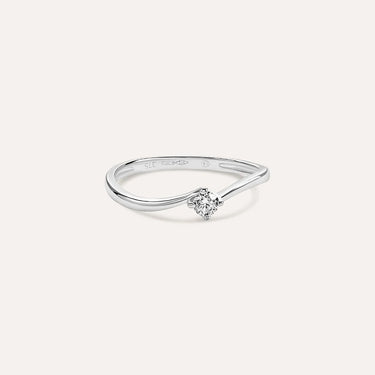 Anello Solitario Claire Oro Bianco Cubic Zirconia Stroili 1417621