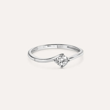 Anello Solitario Claire Oro Bianco Cubic Zirconia Stroili 1414964