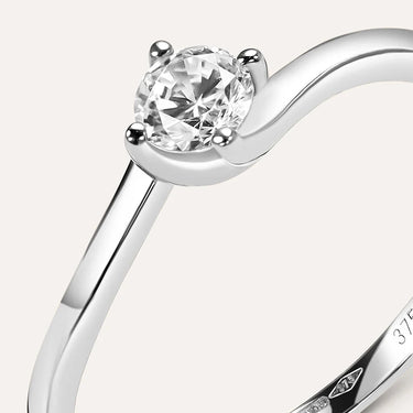 Anello Solitario Claire Oro Bianco Cubic Zirconia Stroili 1414964