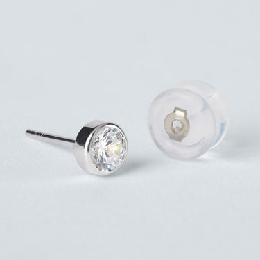 Orecchini Lobo Punto Luce Bon Ton Oro Bianco Cubic Zirconia Stroili 1425417