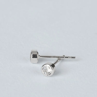 Orecchini Lobo Punto Luce Bon Ton Oro Bianco Cubic Zirconia Stroili 1425421