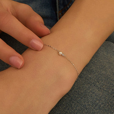 Bracciale Gabrielle Oro Bianco Perla D'Acqua Dolce Cubic Zirconia Stroili 1427104