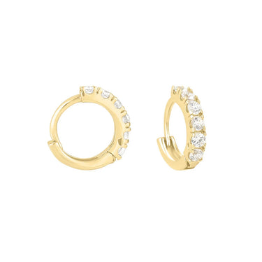 Orecchini A Cerchio Mon Petit Oro Giallo Cubic Zirconia 1428357