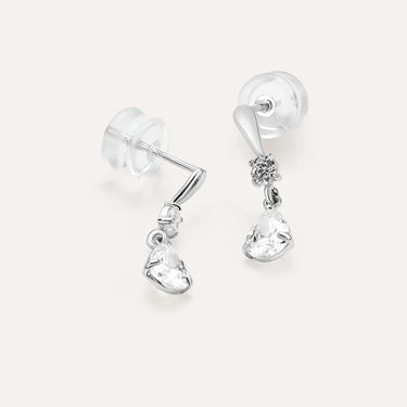 Orecchini Lobo Bon Ton Oro Bianco Cubic Zirconia Stroili 1433503
