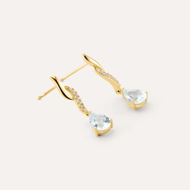 Orecchini Pendenti Amélie Oro Giallo Topazio Cubic Zirconia Stroili 1437877