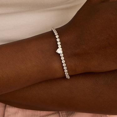 Bracciale Tennis Aura Acciaio Cristallo Stroili 1685843