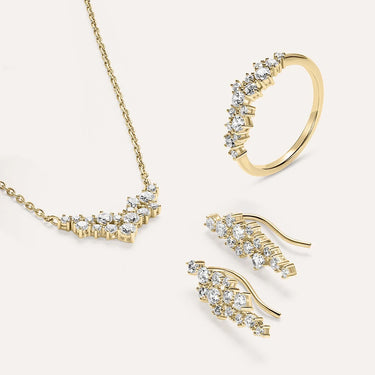 Orecchini Lobo Golden Dream Placcato Oro Giallo Cubic Zirconia Stroili 1697525
