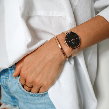 Orologio Daniel Wellington Petite Evergold Black DW00100347
