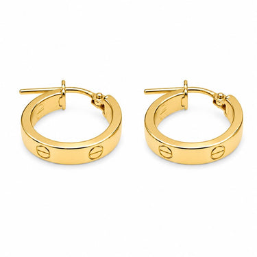 Orecchini a Cerchio in Oro Giallo 18Kt – Eleganti e Leggeri