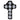 Earbarbell Crystal Cross In Titanio Wildcat IBX0206BK